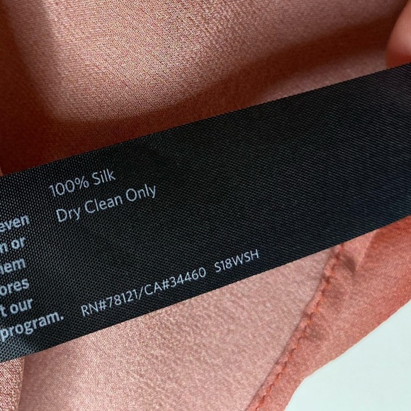 Eileen Fisher Serno Water Color Silk Sheer Blouse Top Sz Sm - Picture 9 of 9